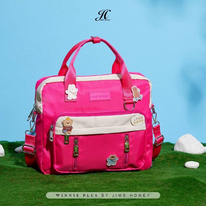 WINNIE PLUS BACKPACK JIMS HONEY ( UPDATE SIZE DAN WARNA DARI WINNIE VARIAN LAMA )