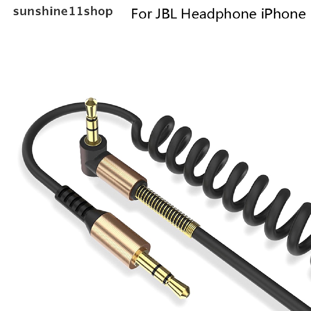 Sho Kabel Audio Pegas Mobil 3.5mm Kabel speaker Lapis Emas Untuk Headphone N