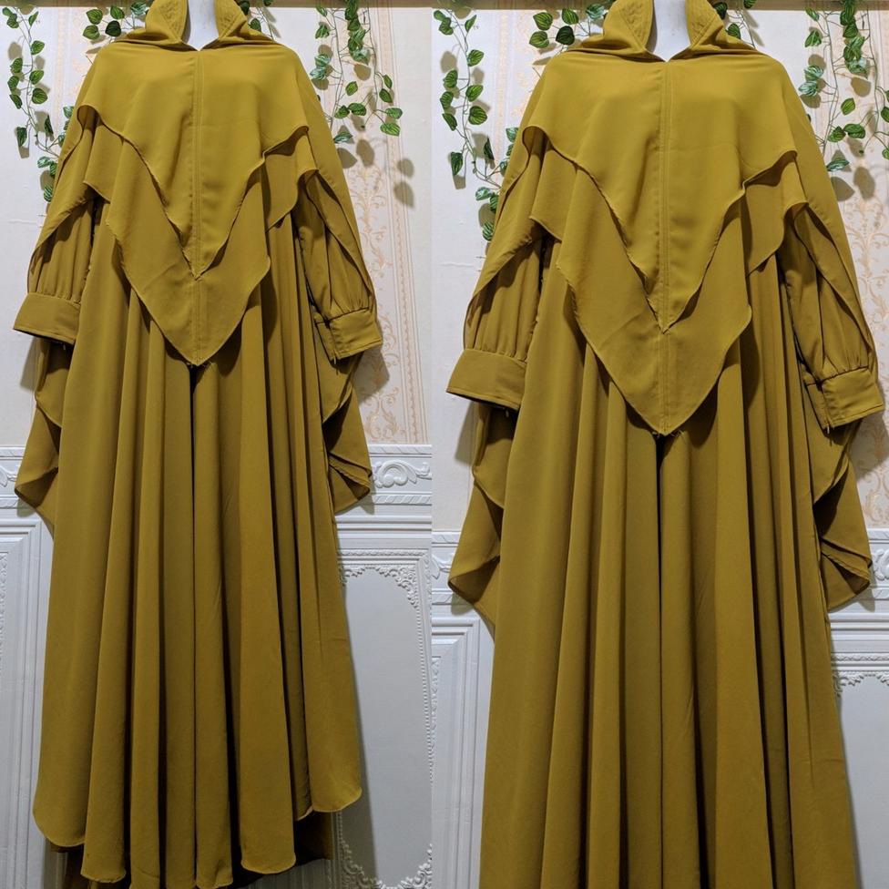 HOT SALE Gamis Ceruty Polos Jumbo Gamis Syari Ibu Ibu Remaja Jumbo Mewah Terbaru Baju gamis ceruti s