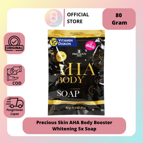 Qeila - Precious Skin AHA Body Booster Whitening 5x Soap / Sabun Pemutih / AHA Soap 80g