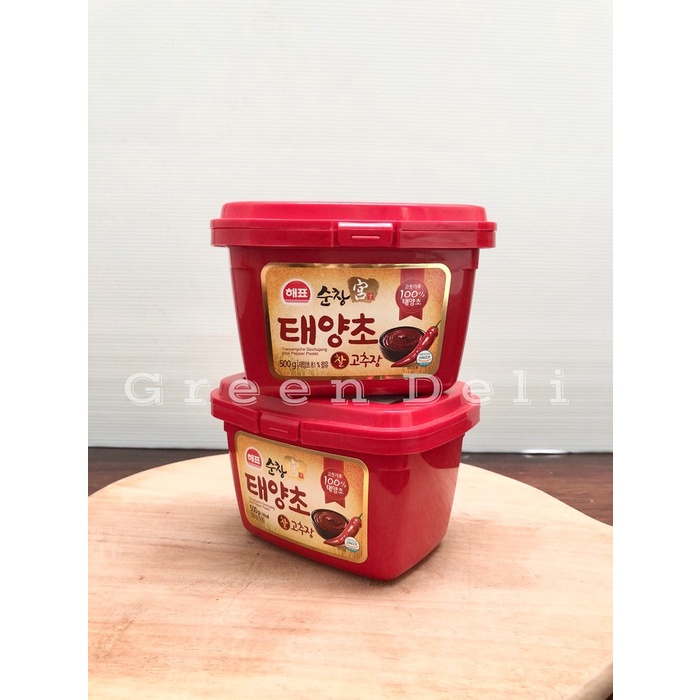 

Gochujang Taeyangcho / Hot Pepper Sauce / Saus Bibimbap 500GRAM