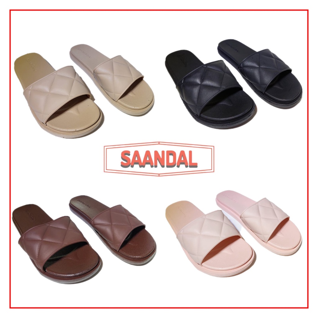 Sandal Selop Anyaman Wanita Porto LadyAnti Air, Anti Slip