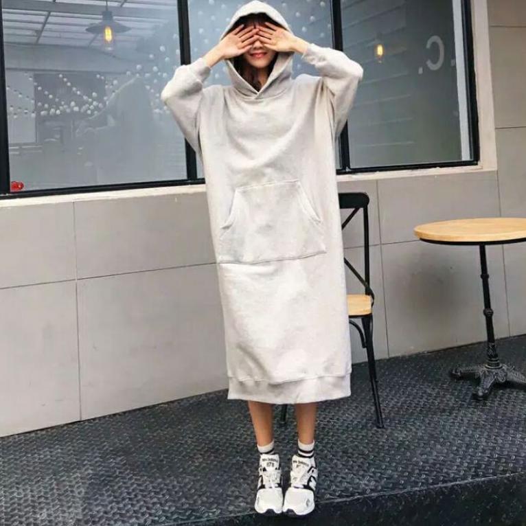 HARGA TERMURAH sweater wanita_ long dres cover_ oversize Korea style terbaru