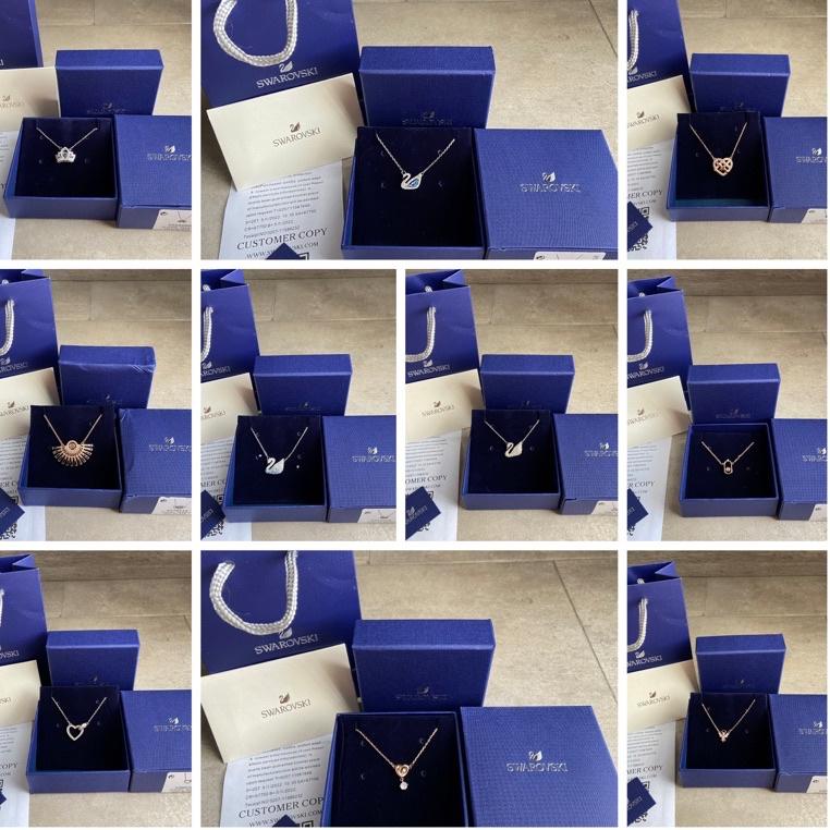 BIG SALE KALUNG SWAROVSKI - SWAROVSKI NECKLACE FULL SET ICONIC SWAN BRACELET GELANG ORIGINAL 100%