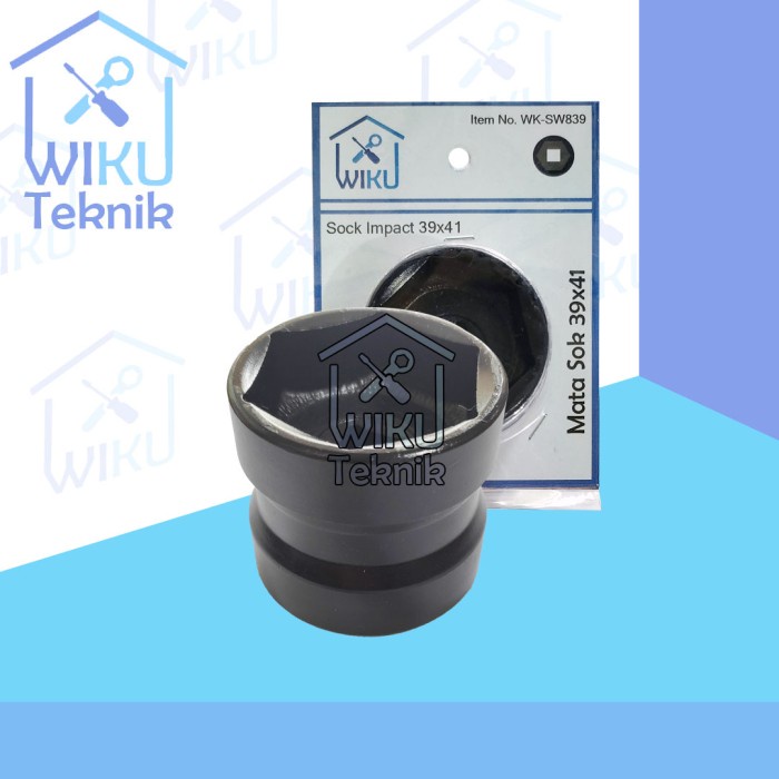 Shock Wiku Kunci Mata Socket Impact / Sock / Sok 39X41 Mm Kampas Ganda Matik