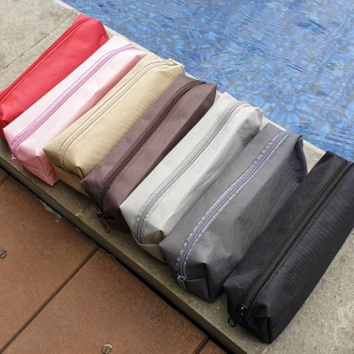 

MC - Travel Pouch kosmetik Makeup WATERPROOF kotak wadah pensil tempat simple polos