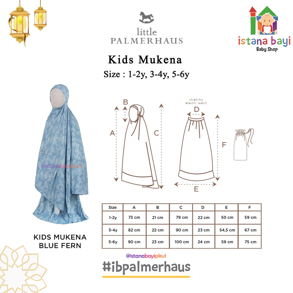 Little Palmerhaus Mukena anak / Mukena anak / IED COLLECTION