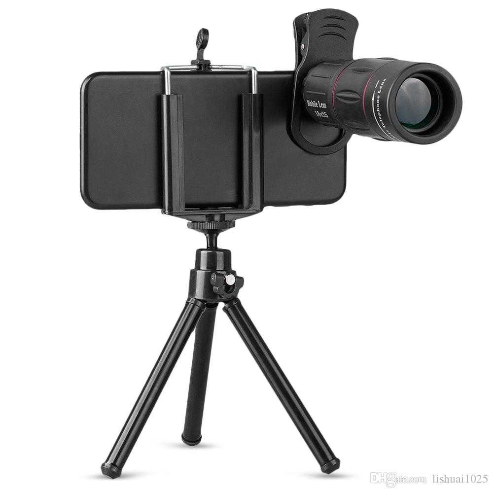 APEXEL ORIGINAL 2 in 1 Lensa Telephoto 18X + Tripod Mini - APL-T18ZJ