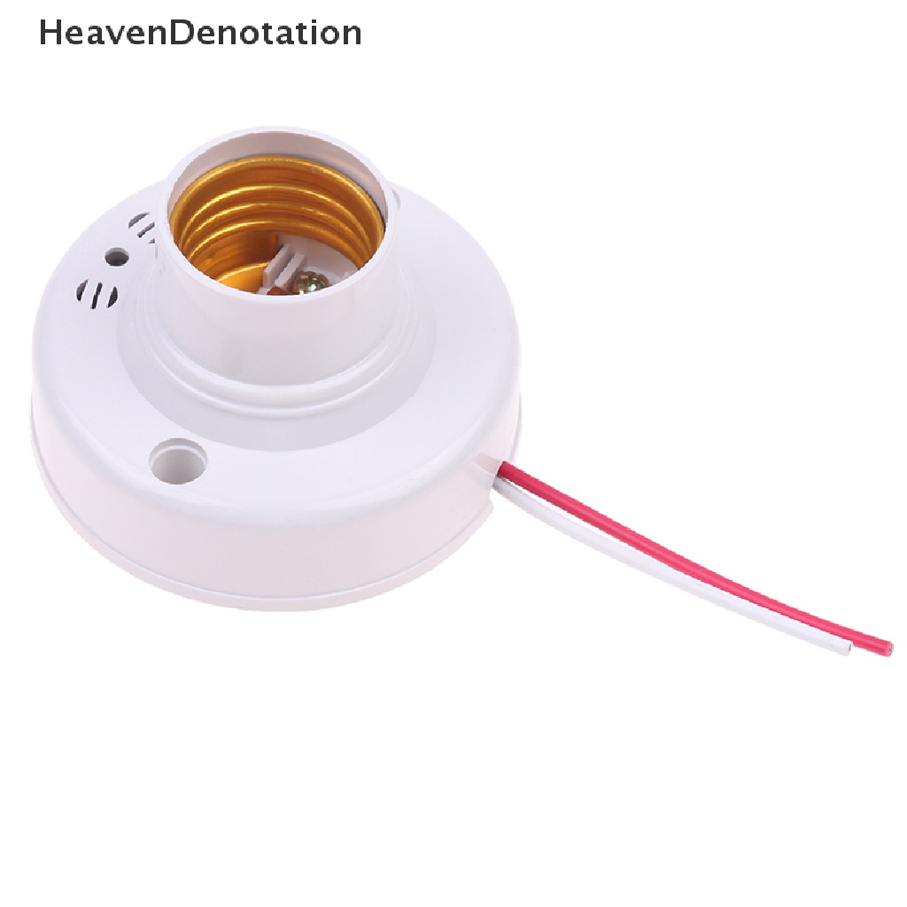 [HeavenDenotation] E27 Lampu Sensor Suara Lamp Holder On Off Light Suara Applaud Kontrol Suara HDV