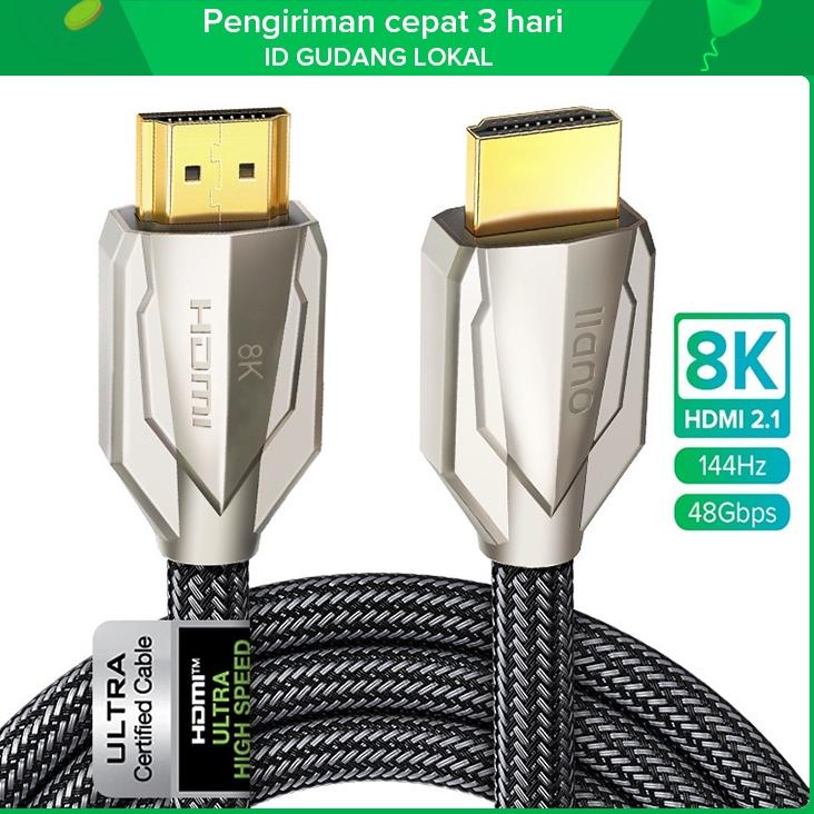 Harga Miring llano Kabel Hdmi 8k / 4k 2.1 60hz / 144hz 48gbps 3d Hdr Untuk Hdtv Ps5 / Ps4 Pro Switch