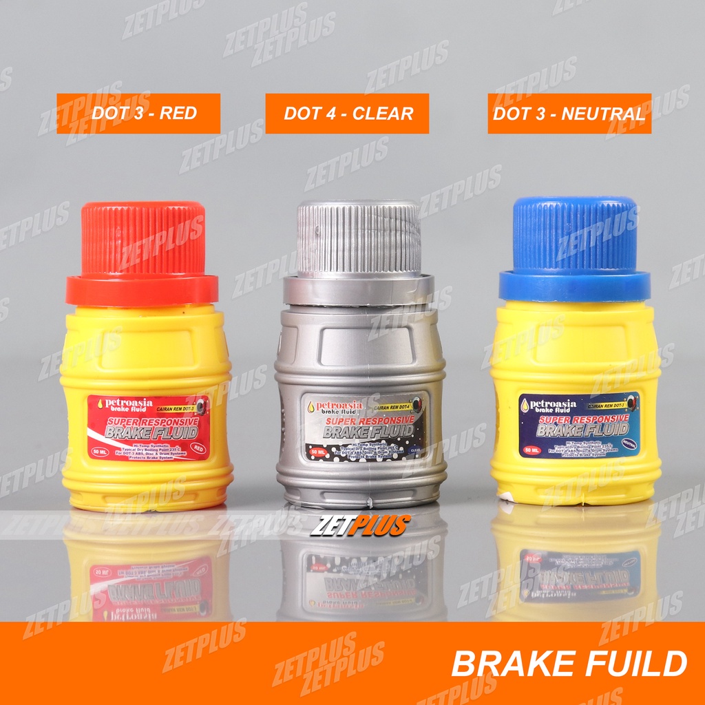 MINYAK REM DOT3-DOT4 50ml/ATV-Motor Bebek-Matic-Sport/Brake Fluid petroasia Universal