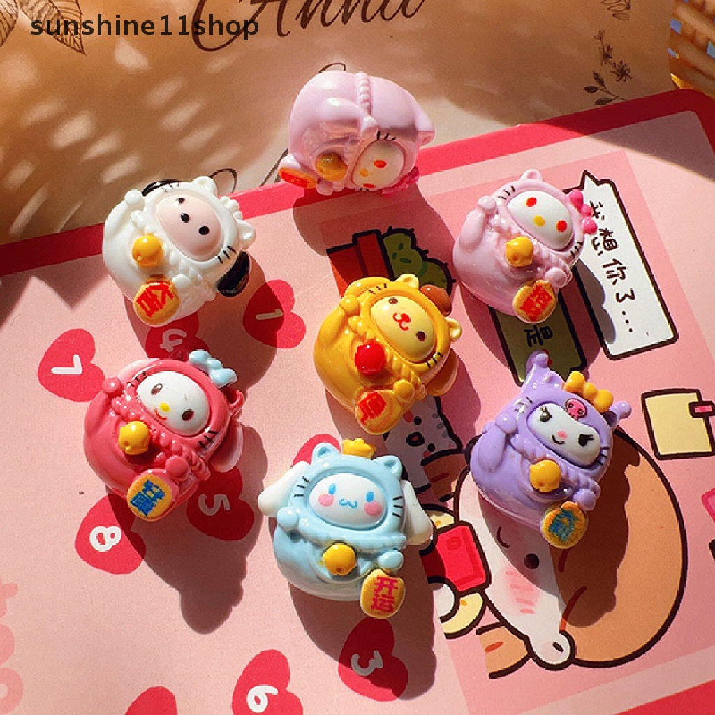 Sho 5Pcs Hello Kitty Diy Aksesoris Sanrio Anime Kawaii Girly Heart My Melody Kartun Lucu Kuromi Phone Case Patch Mainan Untuk Anak Perempuan N