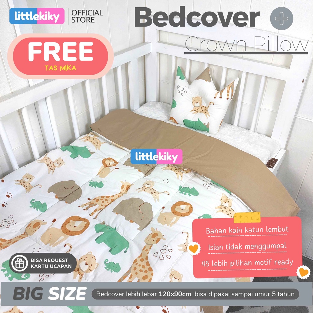 Bedcover Bayi Gratis Bantal Peyang Mahkota