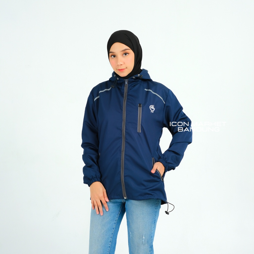Jaket Parasut Wanita Waterproof Model Denali size M L XL XXL Original FCF / Jaket Outdoor Wanita
