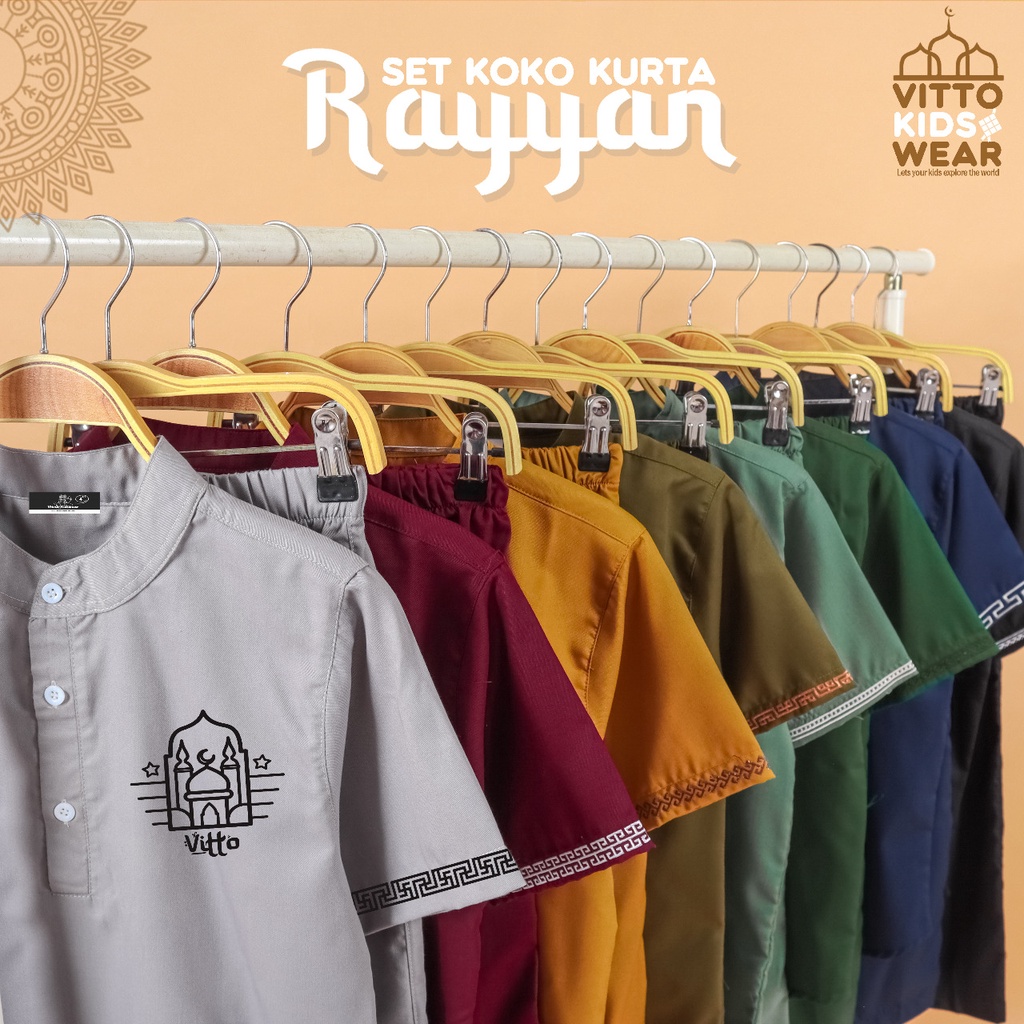 SET KURTA KEMKO kemeja koko RAYYAN anak dan remaja by vitto kidswear