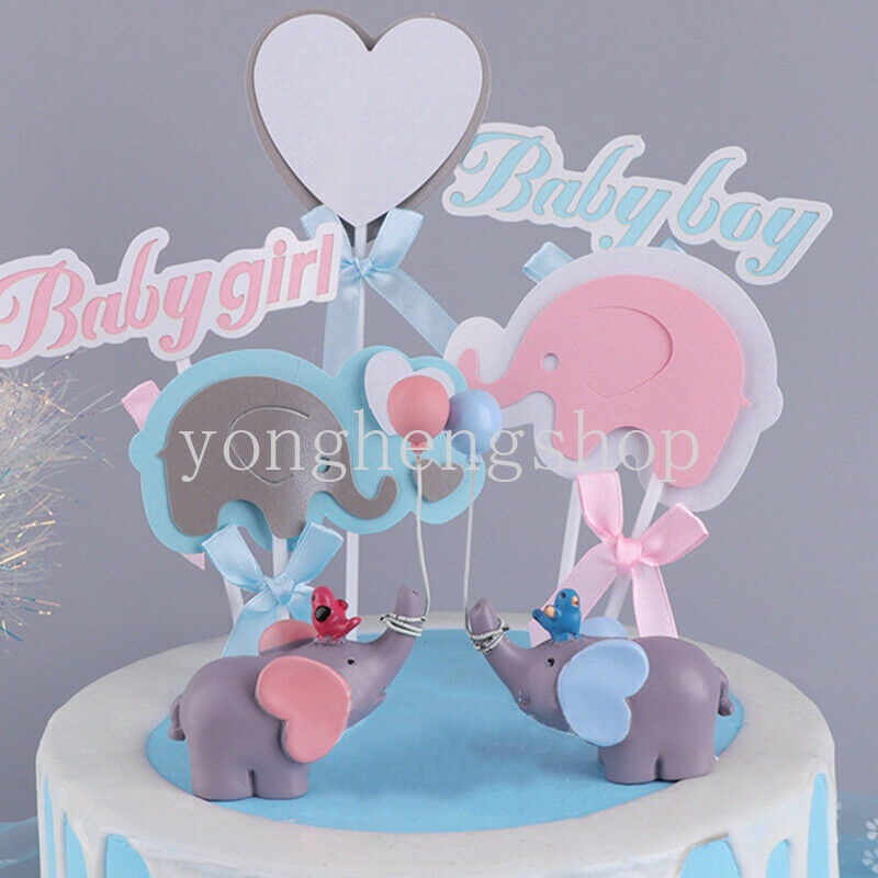 Topper Kue Bentuk Gajah Balon Untuk Dekorasi Pesta Ulang Tahun Pernikahan Baby Shower