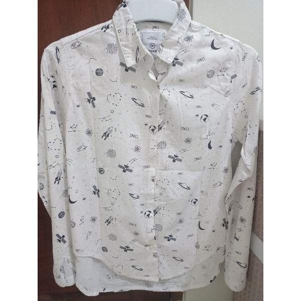 [READY STOCK] PRELOVED KEMEJA / BLOUSE CROP WANITA NEVADA ORI