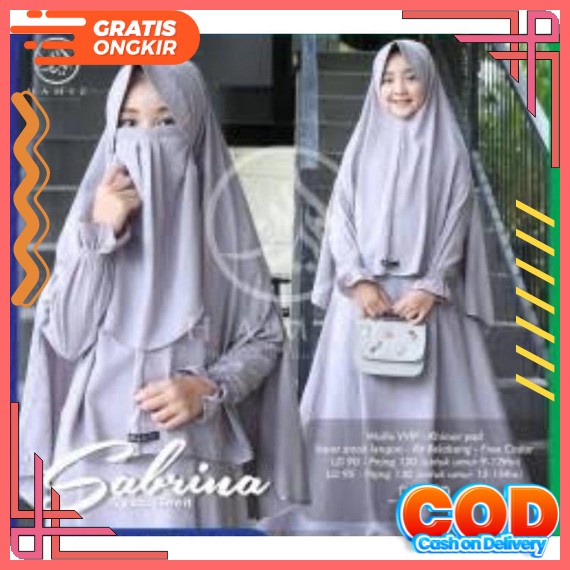 Gamis Anak Perempuan Umur 5-7Tahun Dan 8-11Tahun Dres Casual Anak Perempuan Dres Muslim Anak Perempu