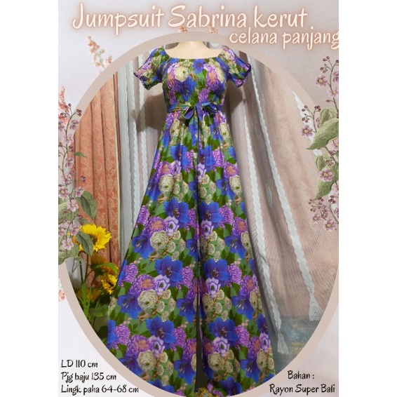 Jumpsuit Sabrina celana panjang //Jumpsuit Sabrina