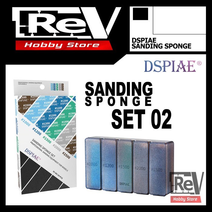DSPIAE SANDING SPONGE SET 2 AMPLAS GUNDAM