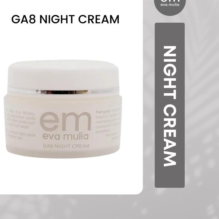 ✪ Eva Mulia GA8 Night Cream 15gr - Cream Malam ✩