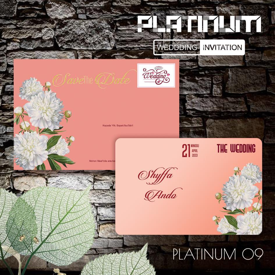 PLATINUM 09 (Amplop + Isi) Blanko Undangan | Blangko Undangan | Undangan Murah