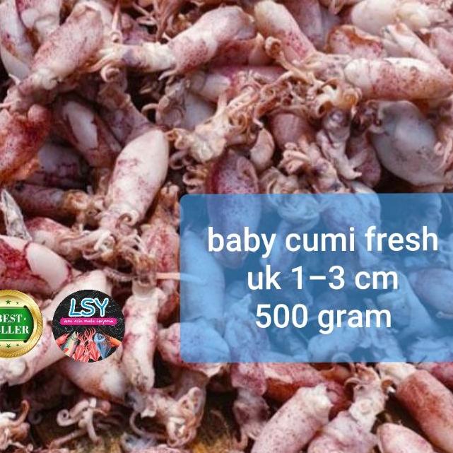 

▲ ikan asin baby cumi / cumi asin / cumi rebus 78 berat 500gram ✰
