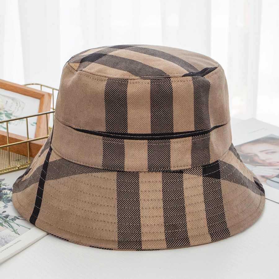 Topi Nelayan Babag Berwarna Suede Basin Hat