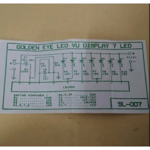 PCB Gold Eye VU Display Led SL-007
