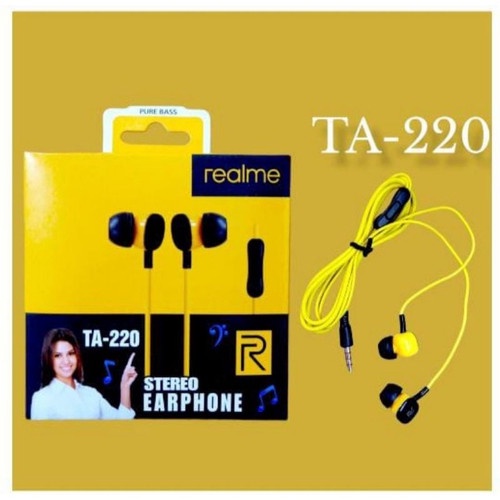 Headset Kabel Realme Stereo Earphone - AT-206