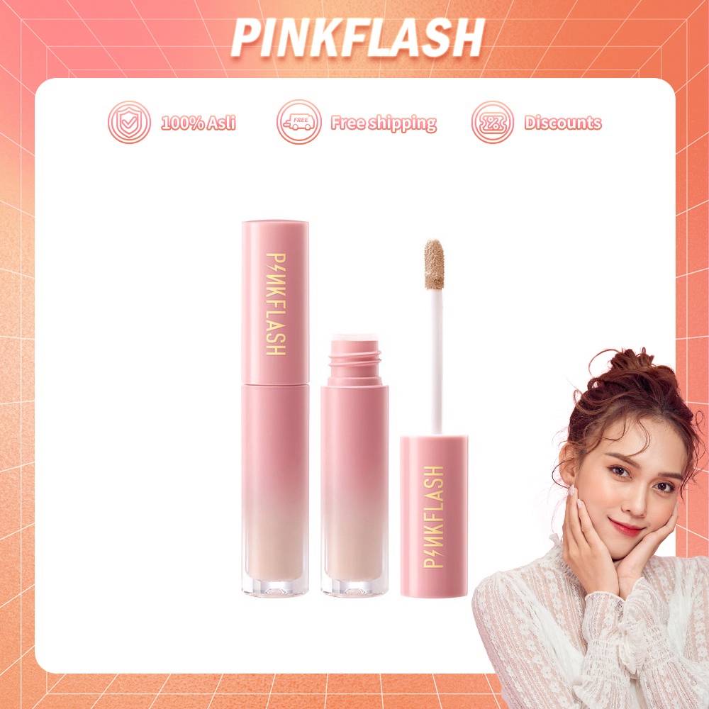 PINKFLASH OhMyBreath Breathable Liquid Concealer Tahan Lama Matte 5 Colors Make Up Alat Kosmetik Aksesoris Tahan Lama Ma