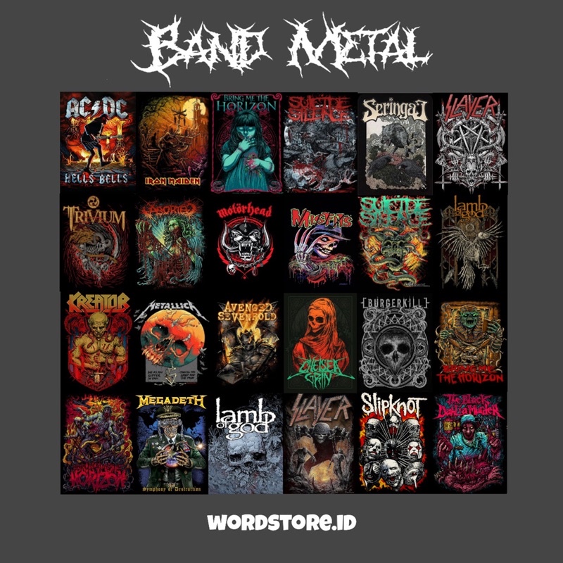 Poster Band Metal Poster Band Poster Aesthetic