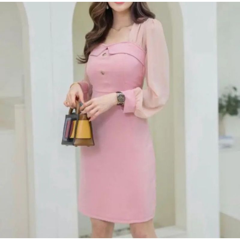 montiana dress Korean style/Korea dress/atasan wanita/dress wanita Korea/mini dress/MIDDI dress