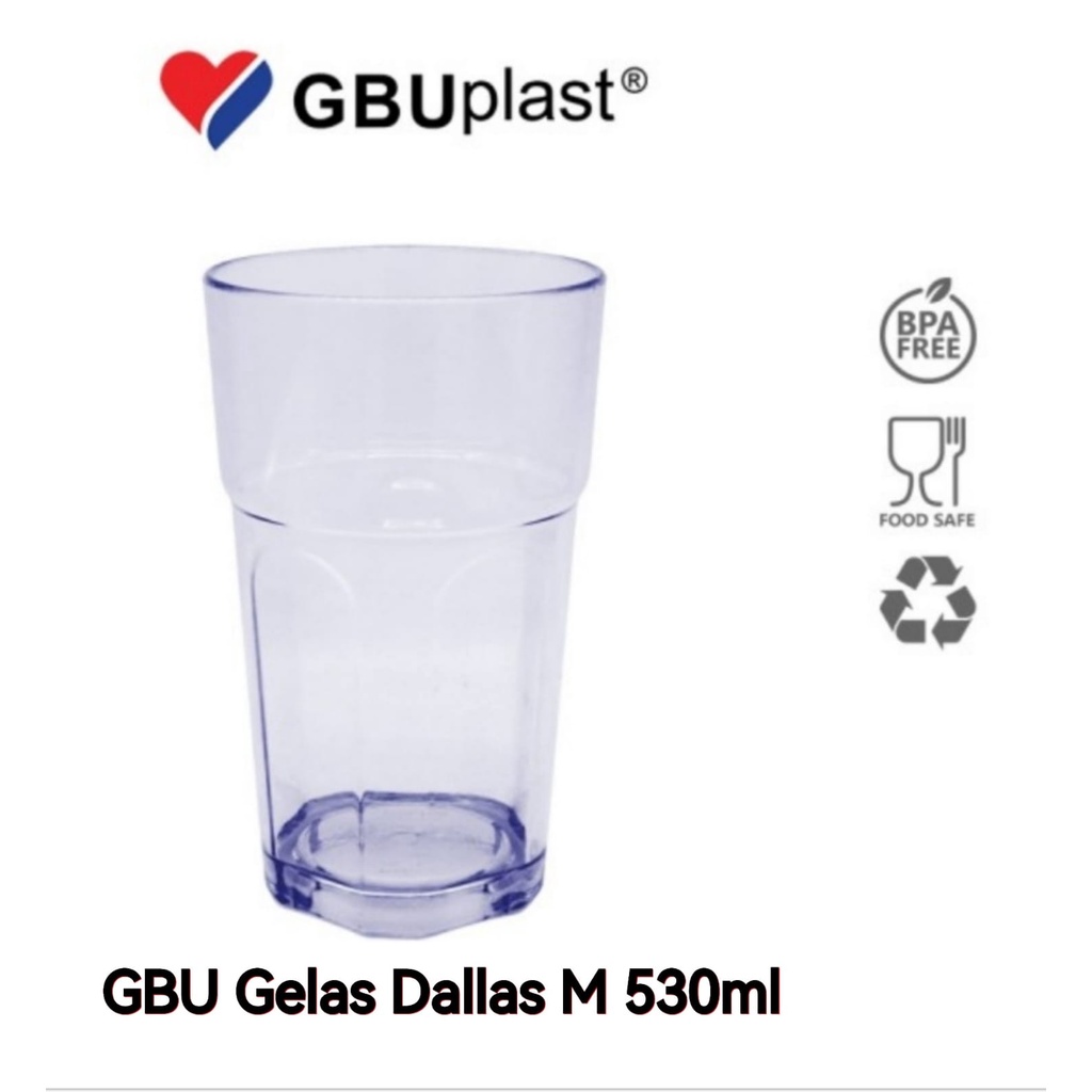 GBU Gelas Plastik Dallas M 530ml G-42