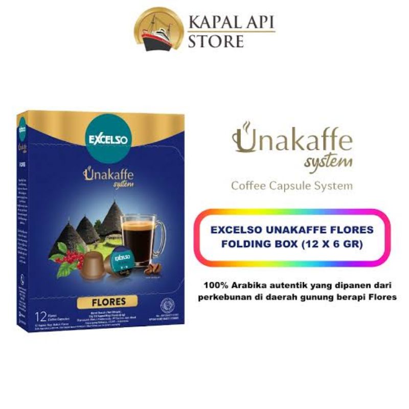 

PROMO Coffee Capsule Excelso Flores Unakaffe Sy