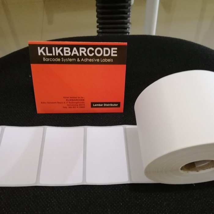 

MURAH MURAH Kertas Label Barcode Semicoat uk.60x40mm - 1.000 pcs KASIR / LARIS MURAH