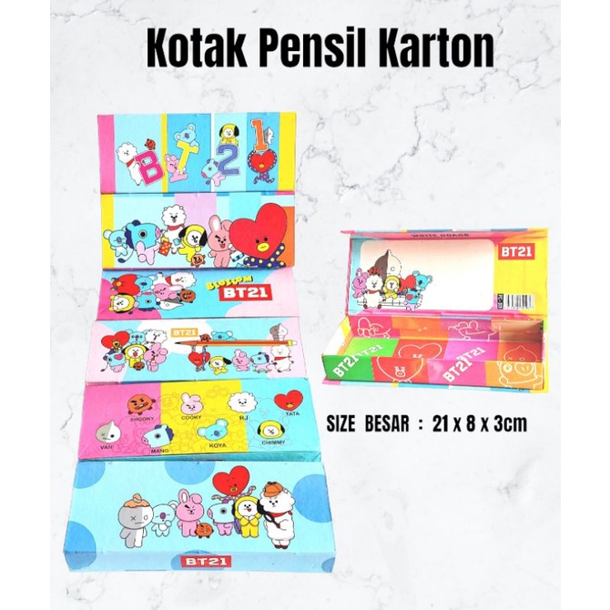 

Kotak Tempat Pensil Magnet karton Murah Hard Carton karakter Kartun