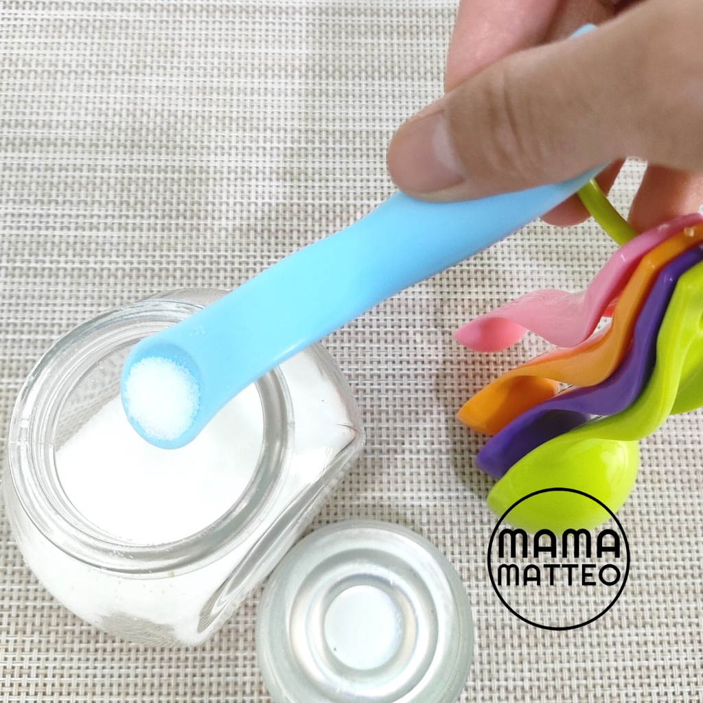 Sendok Ukur Takar Bumbu Air Susu Set Isi 5 &amp; 6 Warna Warni Bahan Plastik / Measuring Cup Spoon / Sendok Taker Masak Kue