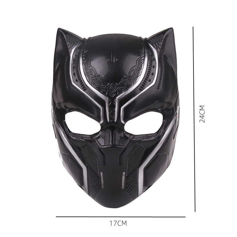 Mainan Figure Topeng The Avengers Black Panther Superhero Topeng LED Cosplay Halloween Realistis Properti Pesta Untuk Anak Dewasa