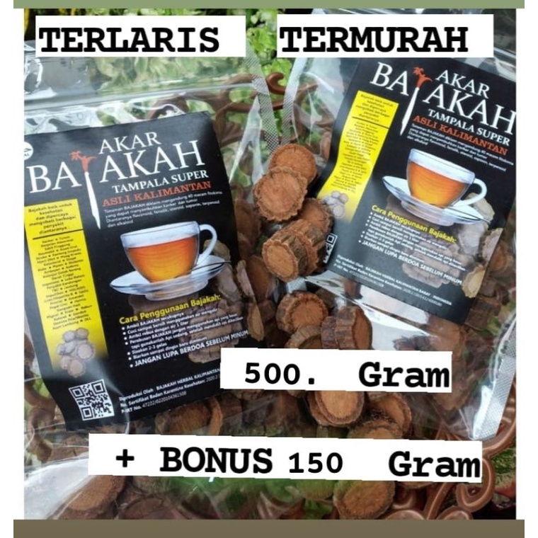 

Akar bajakah Tampala super asli kalimantan 500gram + bonus 150 gram