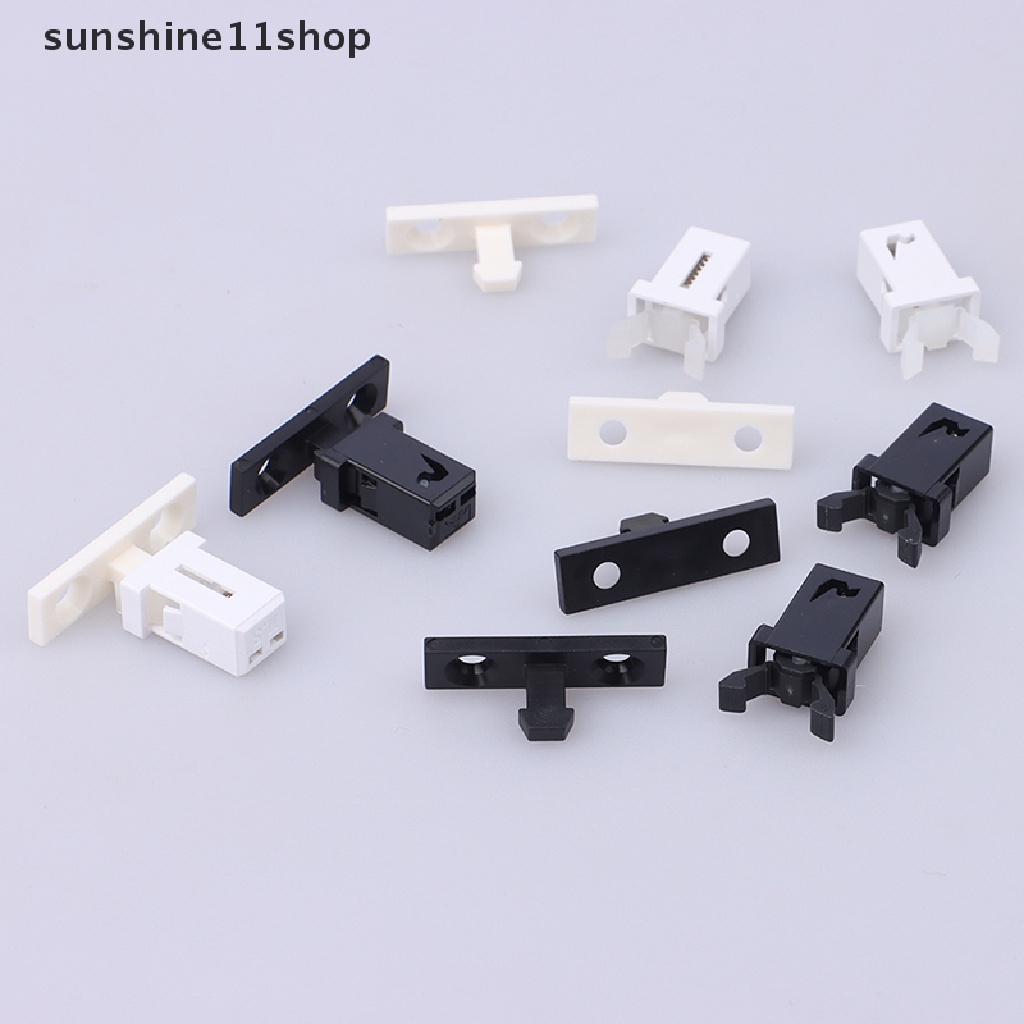 Sho 10Pcs Hitam Putih PR-001 Kunci Saklar Kunci Pintu Kecil Untuk MS Air Conditioner Set N