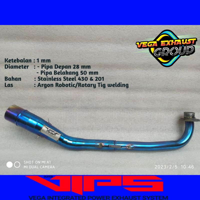 leher knalpot racing YAMAHA VEGA NEW/JUPITER Z/Z1 VEGA /RR/ZR SUPRA X/FIT OLD/NEW 100-125/ASTREA GRA