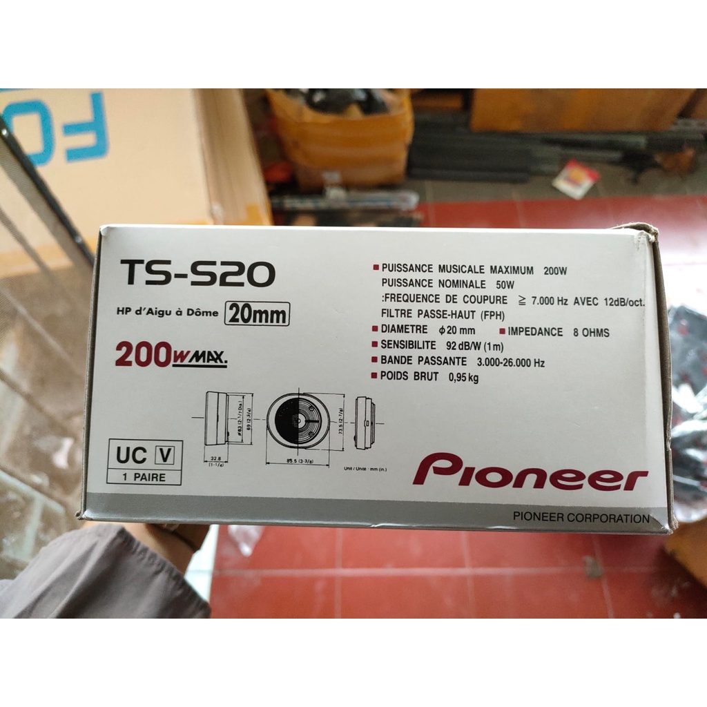 Tweeter Mobil TS-S20 200W Car Audio Pioneer