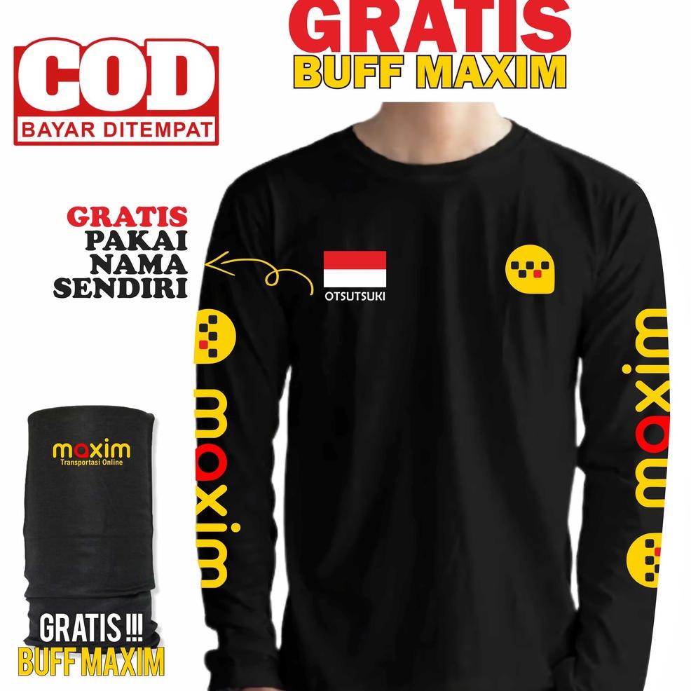 PALING DIMINATI Kaos Maxim Lengan Panjang Gratis Pakai Nama Sendiri