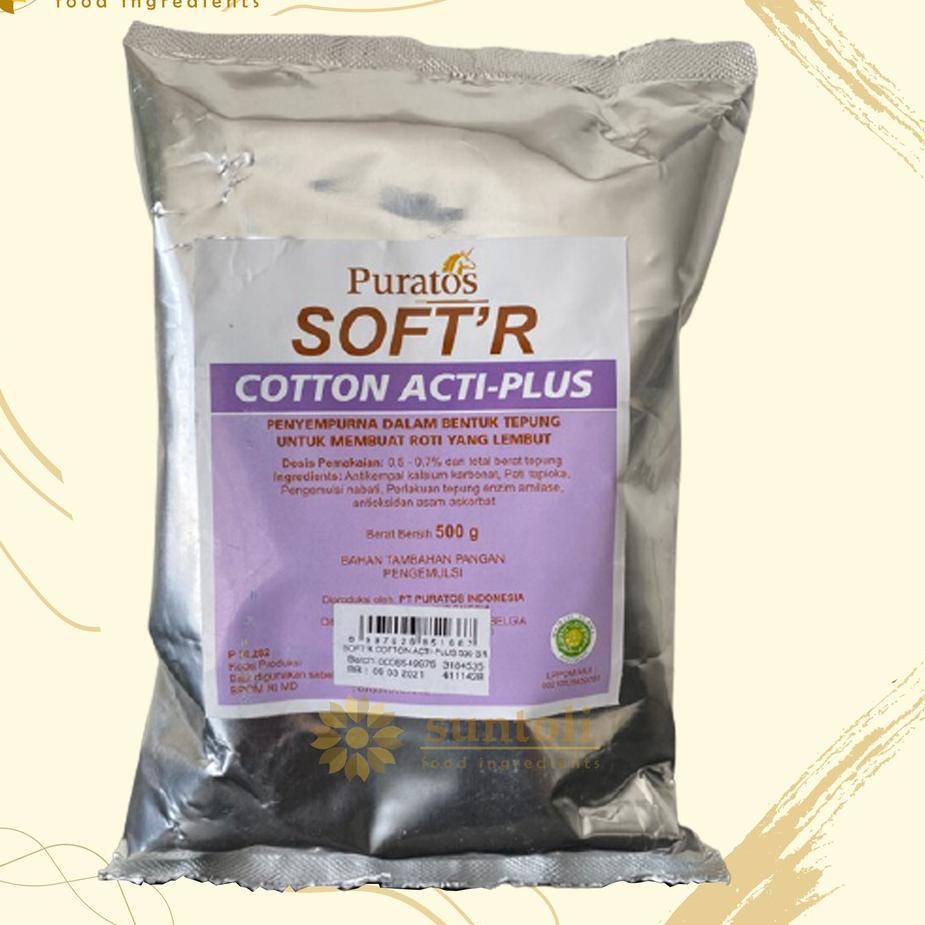 

❀ Puratos Soft'r Cotton Acti-Plus Improver For Soft Bread / Bahan Pelembut Kue - 500 gr ☟