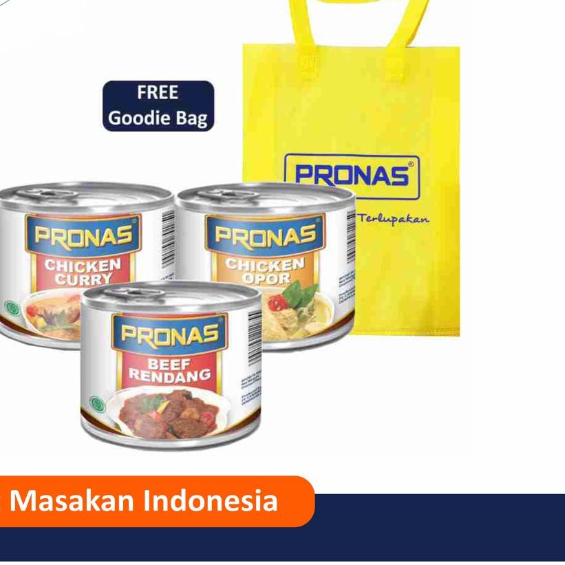 

➳ PRONAS Paket lengkap Masakan Indonesia Free Tote Bag ♤