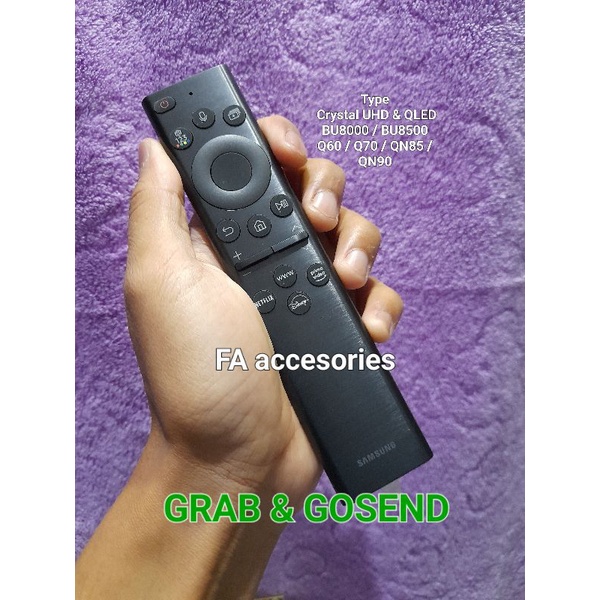 Remote Tv Samsung Smart Original Solar Cell BU8000 BU8500 QLED 4K TV