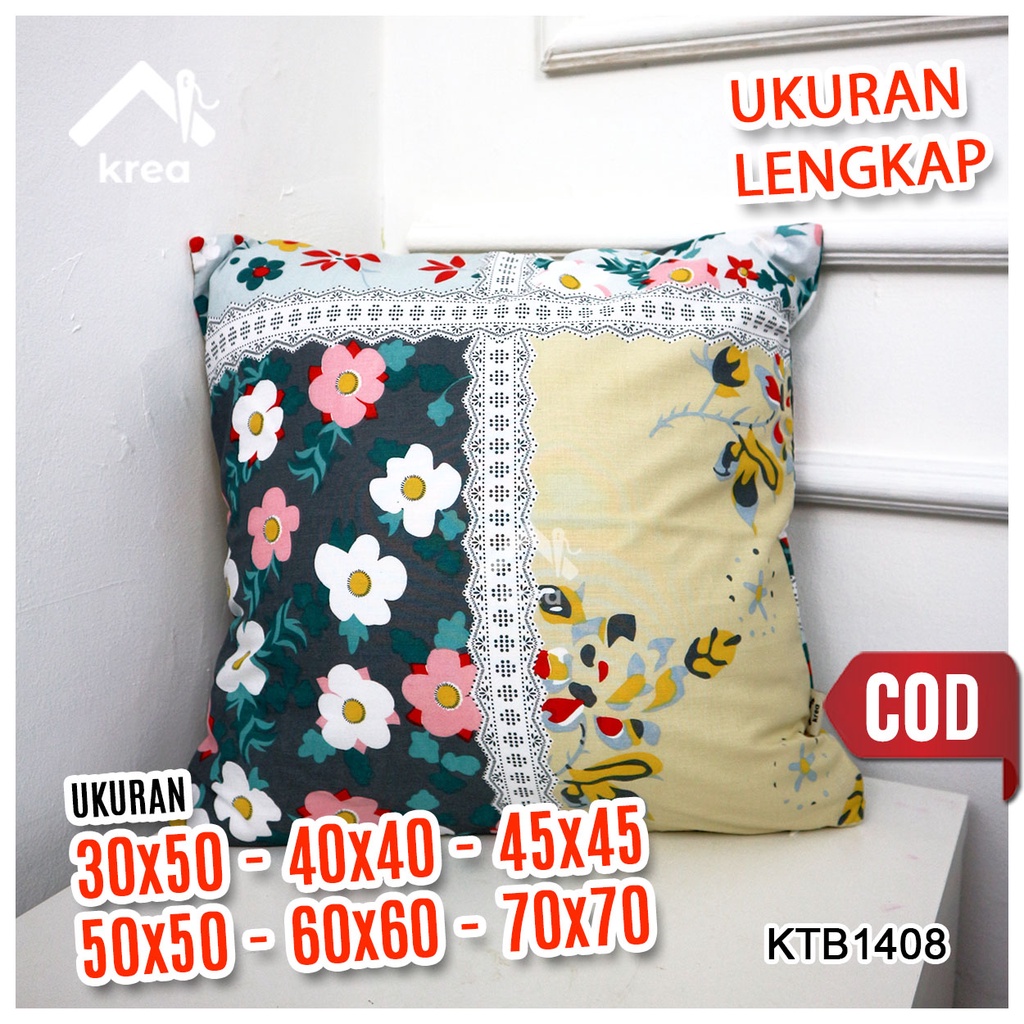 Sarung Bantal Sofa Ukuran 30x50, 40x40, 45x45, 50x50, 60x60, 70x70 - KTB1408