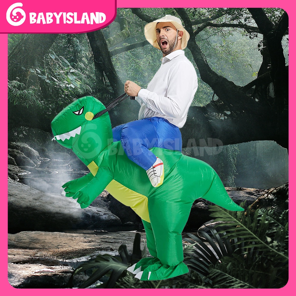 Kostum Dinosaurus Anak Dewasa Pesta Cosplay Ultah Kostum Halloween Tiup Kostum Dinosaurus Tiup