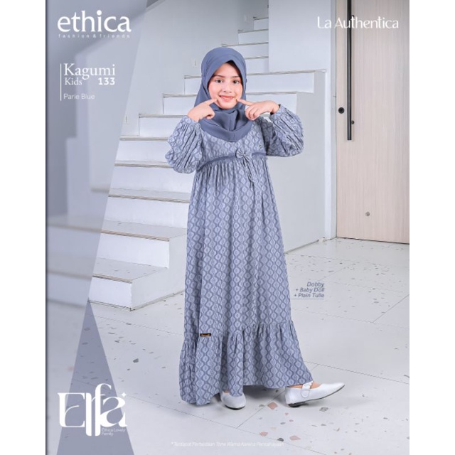 Sarimbit Ethica Elfa 278 Parie Blue Gamis Kagumi 279 Koko Kahfi 256